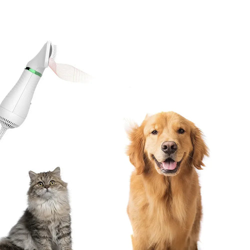 Spazzola Asciugacapelli per Cani e Gatti 2 in 1