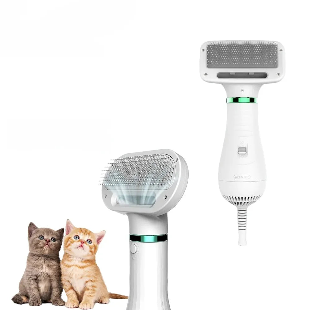 Spazzola Asciugacapelli per Cani e Gatti 2 in 1